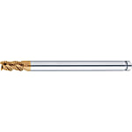 AS Coated Powdered High-Speed Steel Roughing End Mill, 45° Spiral, Short, Long Shank, Center Cut