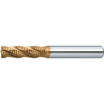 AS Coated High-Speed Steel Roughing End Mill, Regular, Center Cut
