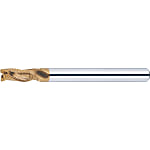 AS Coated High-Speed Steel Roughing End Mill, Short, Long Shank, Center Cut