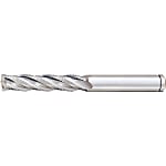 Powdered High-Speed Steel Roughing End Mill, Long, Center Cut / Non-Coated Model