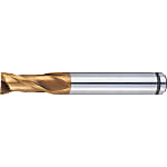 AS Coated Powdered High-Speed Steel Square End Mill, 2-Flute, Short