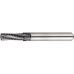 DLC Coated Carbide Threading Cutter for Aluminum Machining, for Internal Metric Threads / 2D Model