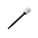 Long Ball Point Hex Bit Socket (9.5 mm Insertion Angle, Inch Size)