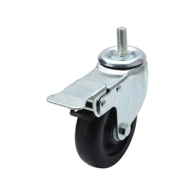 Economy PP Swivel Caster with Stopper (Screw-In)