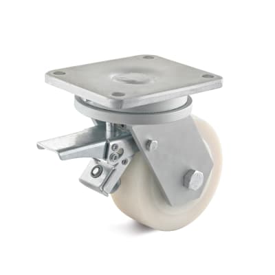 Roulette pivotante PA/Caoutchouc Ø 100 mm - 160 kg