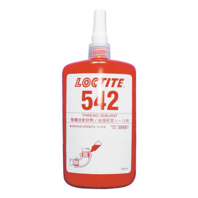 ロックタイト 嫌気性金属配管シール剤 542（油圧・空圧用） 容量:250ml 色:茶 型番：542-250