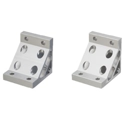 ８シリーズ（溝幅１０ｍｍ）－２列溝用－押出極厚型ブラケット　取付穴8個タイプ