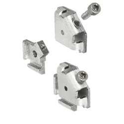 ６シリーズ（溝幅８ｍｍ）　３０・５０・６０角アルミフレーム用後入れ簡単ブラケット