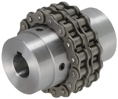 Inch 3/8 x 3/16 Keyway Martin 5018 Roller Chain Coupling 3600 rpm Max Rotational Speed Sintered Steel 4 3/16 OD 18 Teeth 1 3/4 Bore 1 11/16 Length 