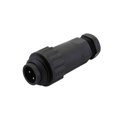 Resin Threaded Waterproof Connectors · Gcw Series, Straight Panel Mount 