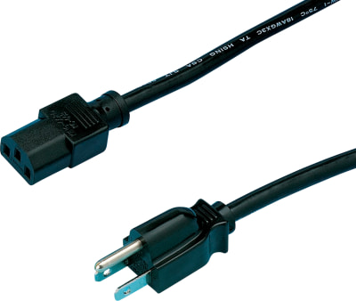 Cable de CA de longitud fija: CCC, enchufe de corte de un solo lado, MISUMI