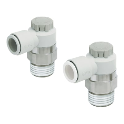 Throttle Valves - One-Touch Fitting, Push-Lock Type, Elbow Type / Universal  Type, AS Series