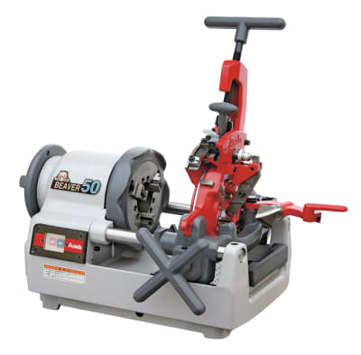 Tube threading deals machine