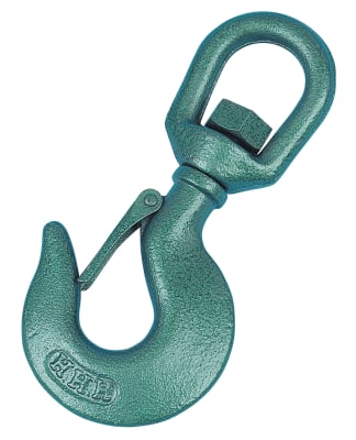 Lifting hook - max. 15 t - CM Industrial Products - with swivel / with  safety latch / steel