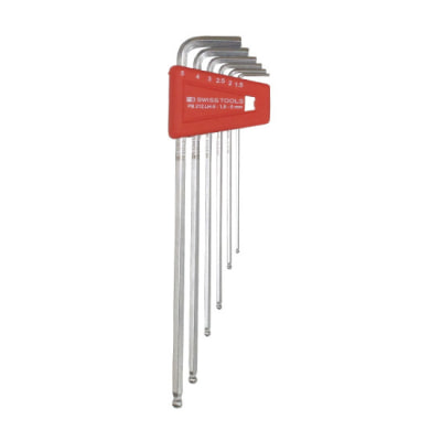 PB Swiss Tools 212.H-5 L-key set in holder Inbus with ball end,PB 212H-5 1.5-5mm 