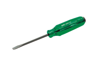 Resin handle screwdriver (minus/cross penetrating, magnet included