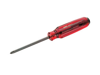 Resin handle screwdriver (minus/cross penetrating, magnet included