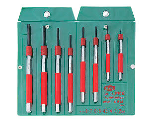 General Tools 8-Pieces Drive Pin Punch Set, Steel, 4