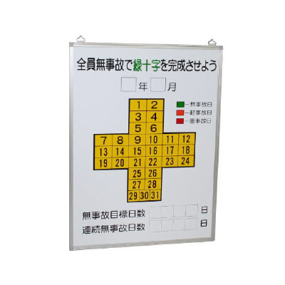 工事開始時 無災害記録表 セット／板のみ／数字のみ | ユニット