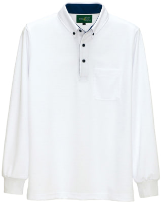 AZ-50012 制電長袖ポロシャツ（男女兼用） 型番：50012-008-M