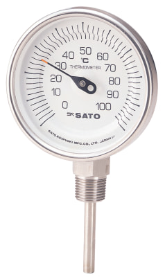 バイメタル温度計（立型） | 佐藤計量器製作所 | MISUMI-VONA【ミスミ】