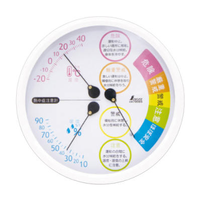 Indoor Thermometer-Hygrometer - Wall/Desktop Type, Heatstroke Index  Monitor, AD-5693