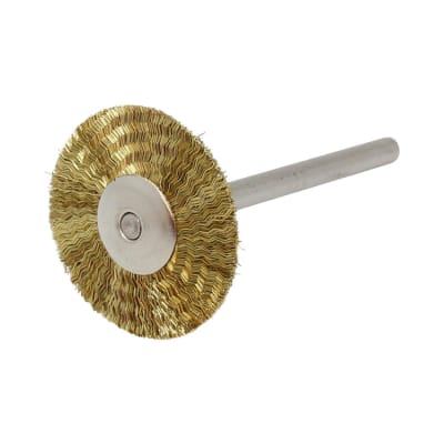A. Richard Mini Wire Brush 1-1/8 x 2-1/4, Brass, with Built in Plastic
