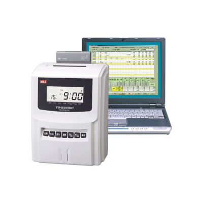 マックス PCリンクタイムレコーダ ER-201S2/PCタイムカード付き