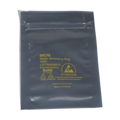 Plastic Bag, SCS Static Shield Bag Zip Top Type, 100 Sheets ...